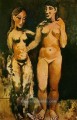 Deux femmes nues 3 1906 kubist Pablo Picasso